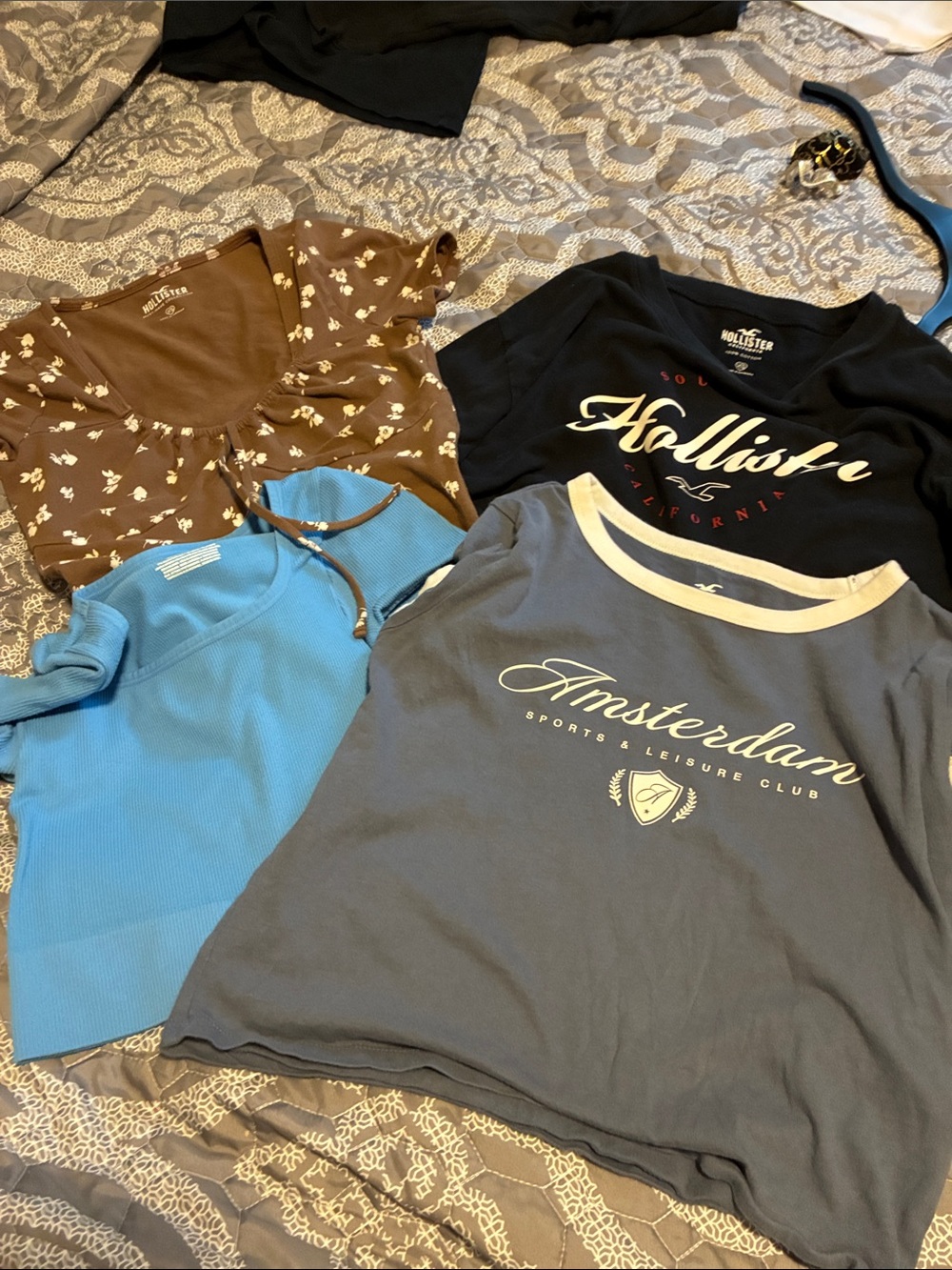 Assorted crop tops. Hollister Jr’s Tees.